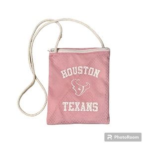 Pro Fanity by Little Earth Houston Texans NFL Pink Small Mesh Crossbody Bag